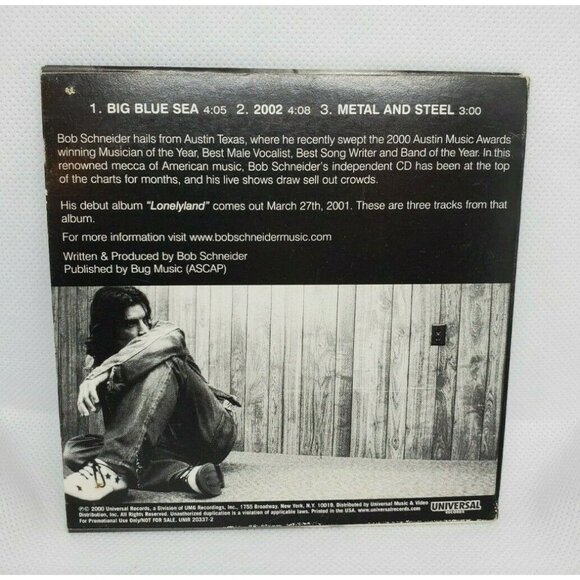 Bob Schneider Lonelyland 3 Track Promo CD Single Card Sleeve No Scratches Clean - Picture 3 of 5